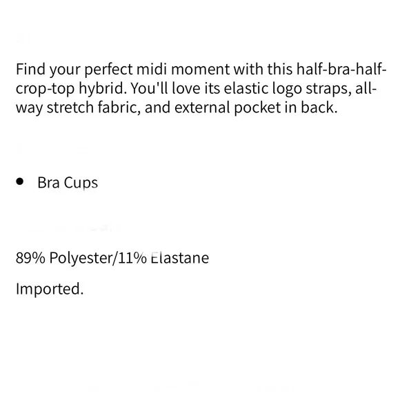 Fabletics On The Go Midi Medium Impact Sports Bra - Picture 15 of 15